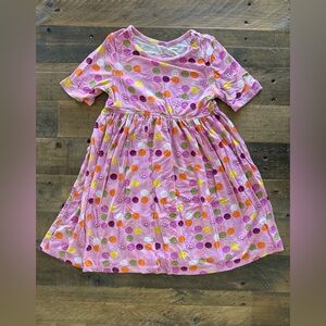 Pink Chicken - Smiley Dot Dress - Girls Size 4Y